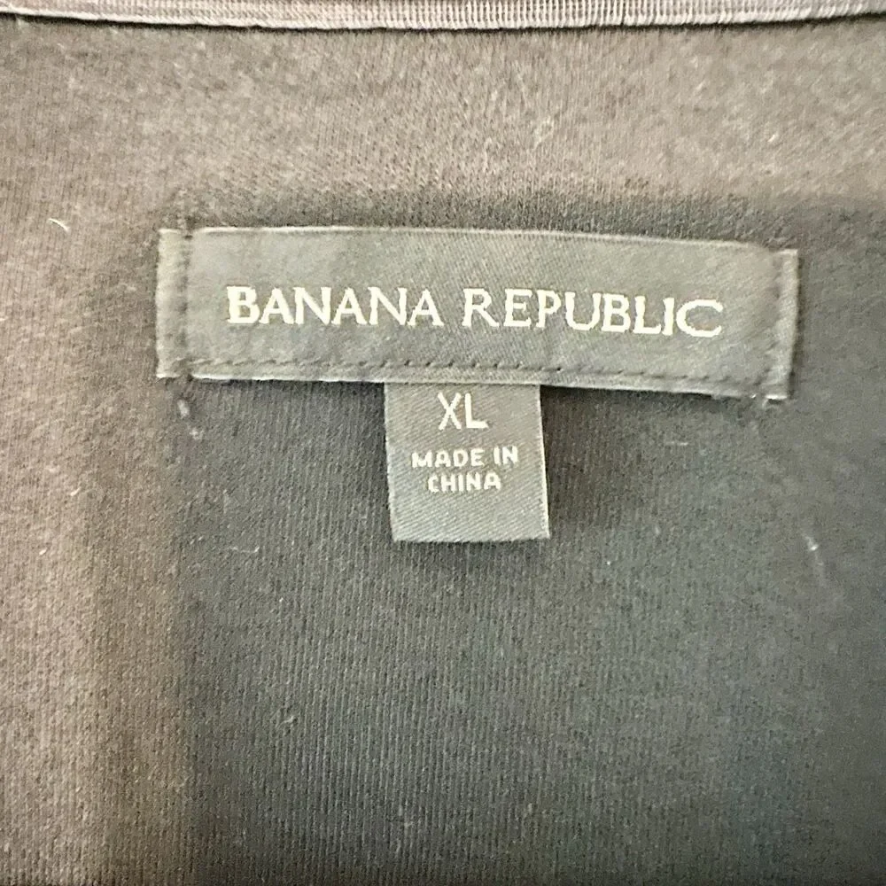 Lot of 2 Banana Republic Men's Short Sleeve‎ Solid Dress Polo Shirt Size XL
